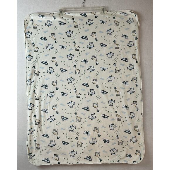 Kyle & Deena Baby‎ Blanket Animals Elephant Giraffe Soft Plush Front Sherpa Back - Picture 1 of 16